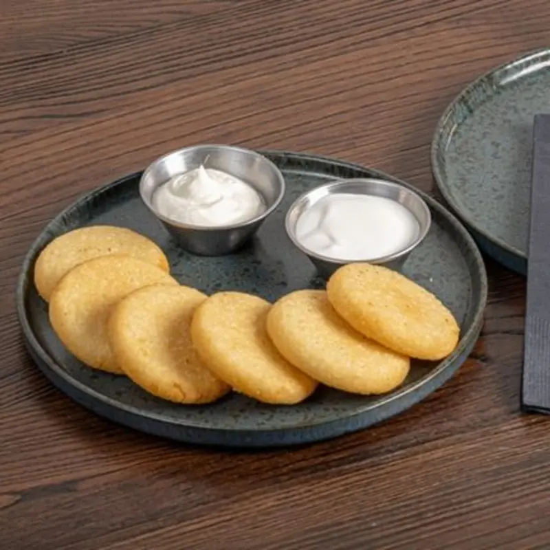 Arepas with creams