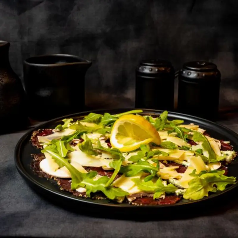 CARPACCIO DI MANZO at Cotto Pizza