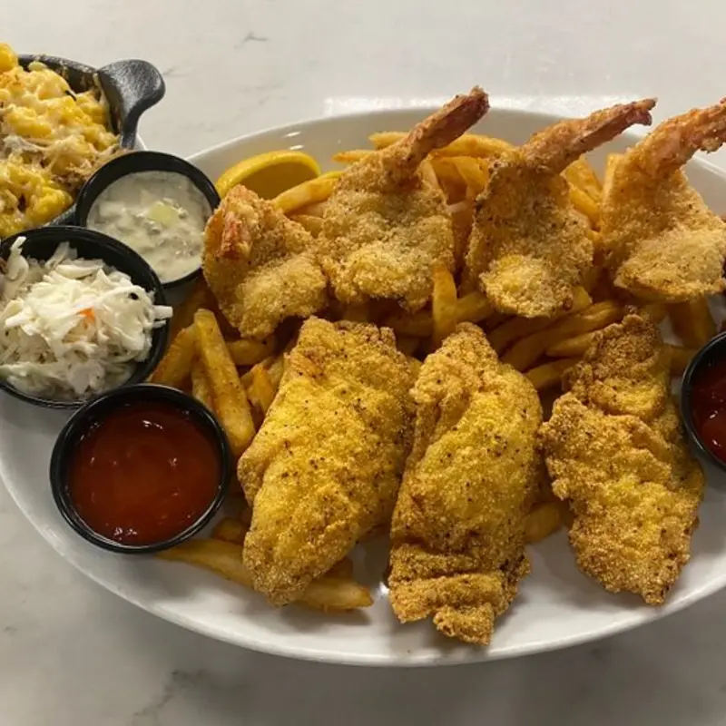 Fish & Shrimp Platter at Katie's Seafood House