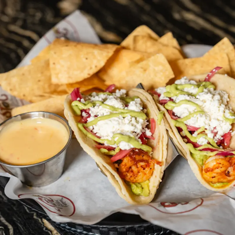 Diablo Shrimp Tacos at The Spot - Galveston