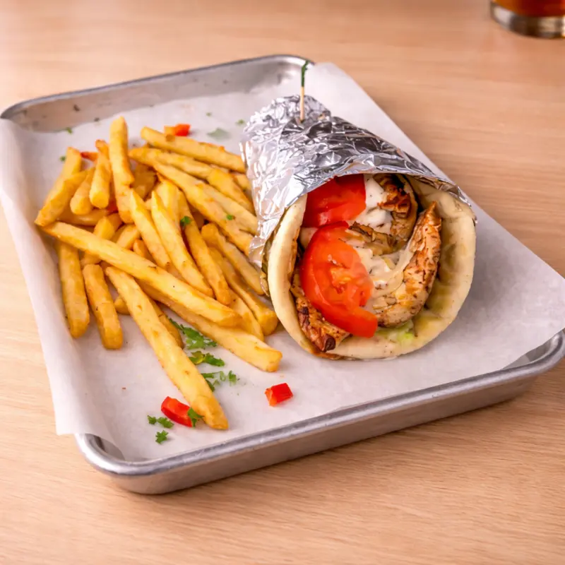 Chicken Gyro at Cajun Greek