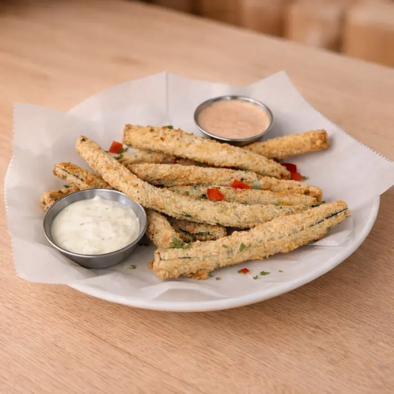 Fried Zucchini Sticks at Cajun Greek