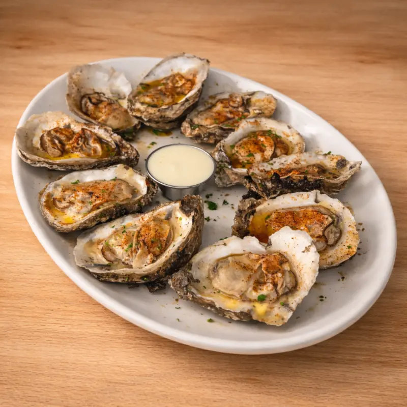 Oysters Plate at Cajun Greek