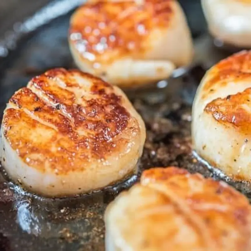 Brown Butter Seared Scallops at Number 13 Prime Steak and Seafood 7809 Broadway