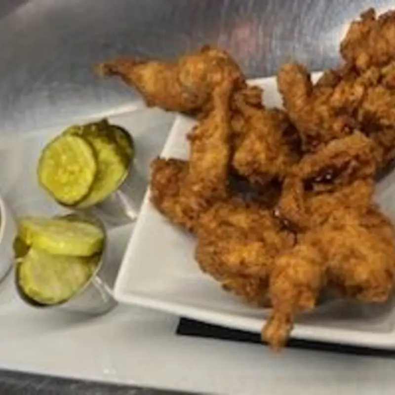 Country Quail & Pickles at Number 13 Prime Steak and Seafood 7809 Broadway