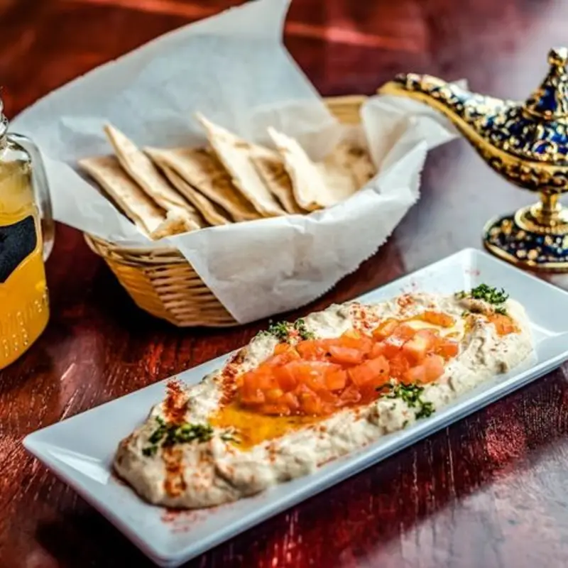 Baba Ghanoush at Cafe Petra Greek & Lebanese Restaurant Texas City