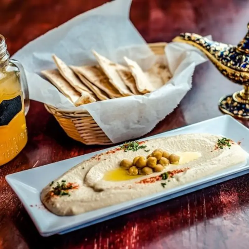 Hummus at Cafe Petra Greek & Lebanese Restaurant Texas City
