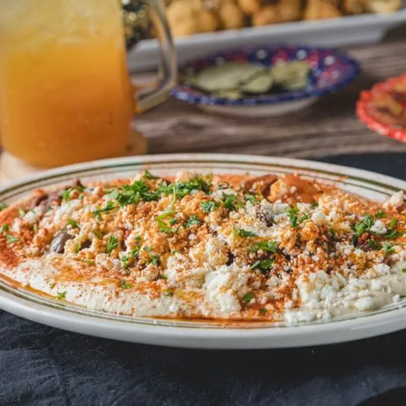 Mediterranean Hummus at Cafe Petra Greek & Lebanese Restaurant Texas City