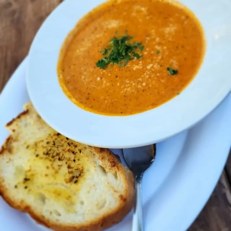 Bowl Tomato Basil Soup at Gilhooley’s Restaurant & Oyster Bar