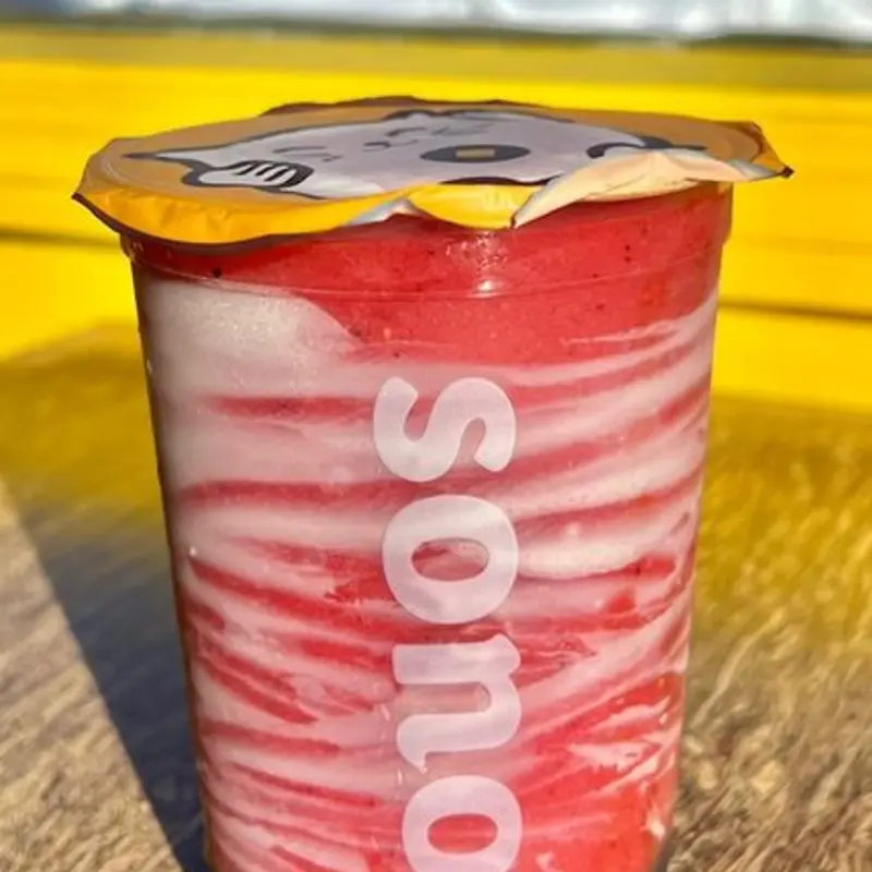 Strawberry Snow white at Sono Kitchen & Boba - Flagstaff