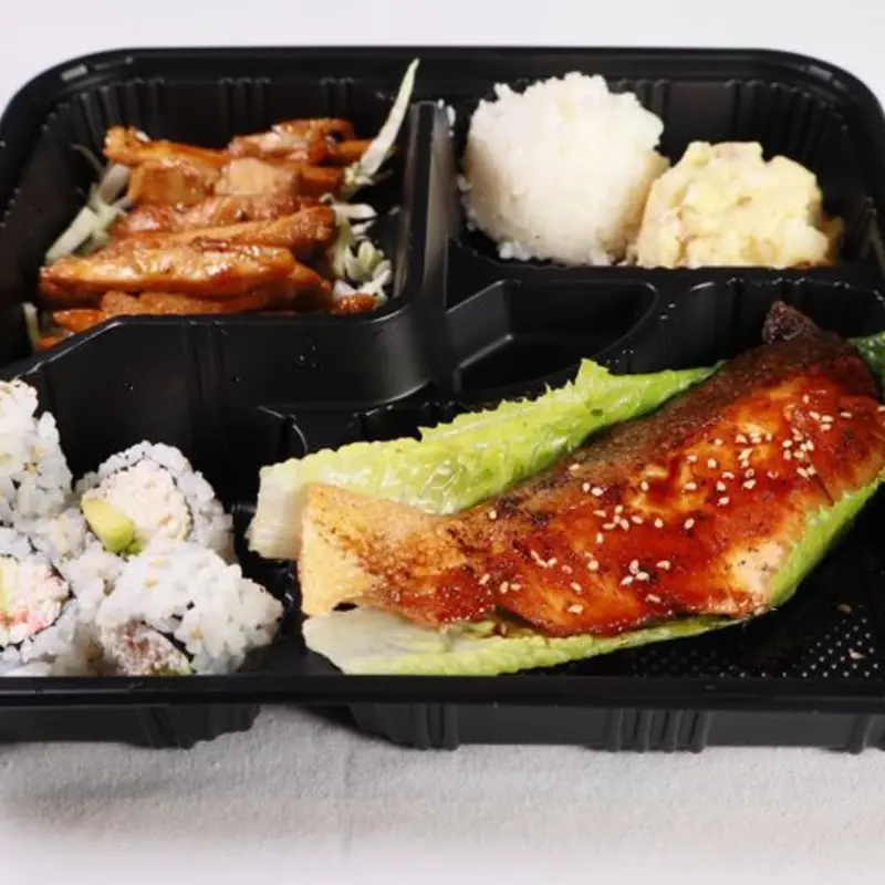 SalmonTeriyaki & BBQ Chicken Combo