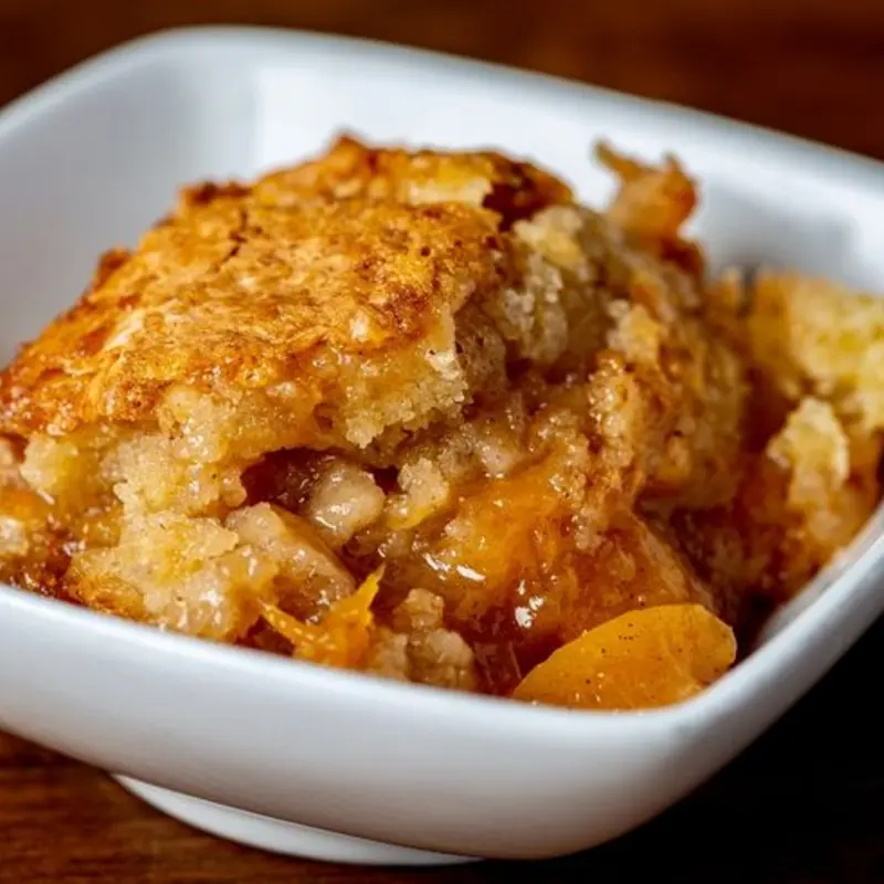 Peach Cobbler at Joe's Real BBQ