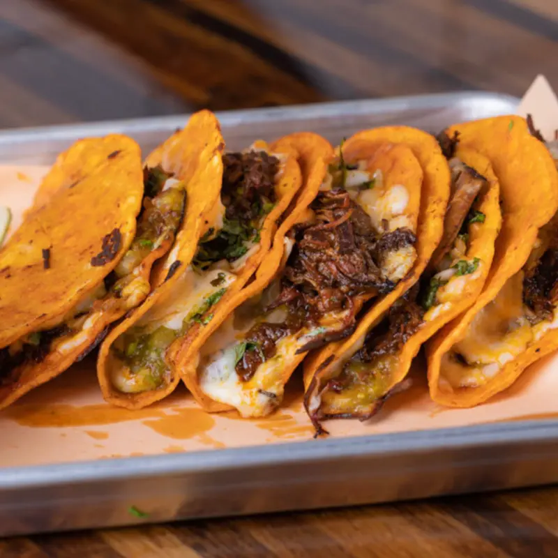 Brisket Birria Taco at 05 Mexi-Q Mexi-Q 546 N Gilbert Rd