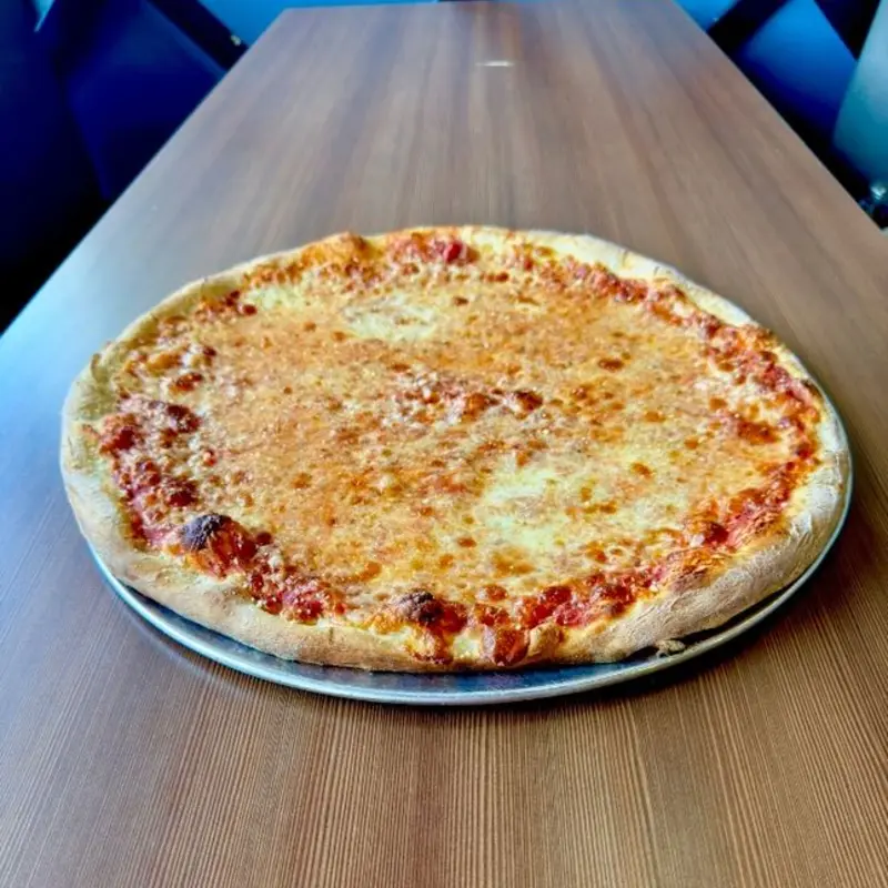 18" Cheese pizza at Brooklyn V's Pizza Lindsey & Warner