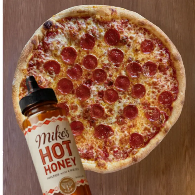 18” Mike’s Hot Honey Pizza at Brooklyn V's Pizza Lindsey & Warner