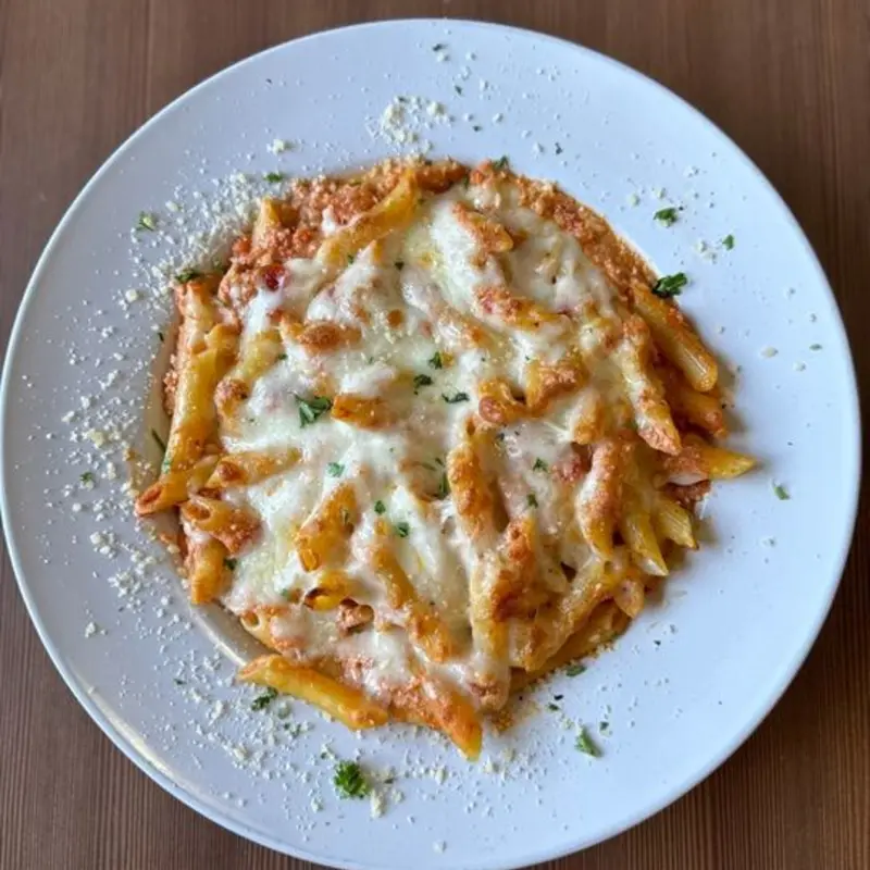 Baked Ziti at Brooklyn V's Pizza Lindsey & Warner