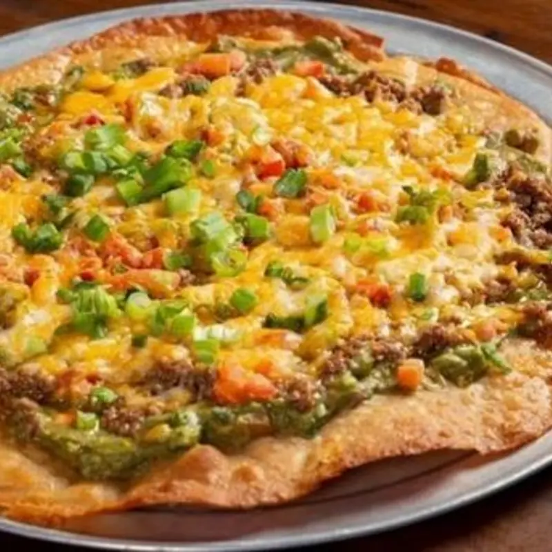 Shredded Beef Mexican Pizza