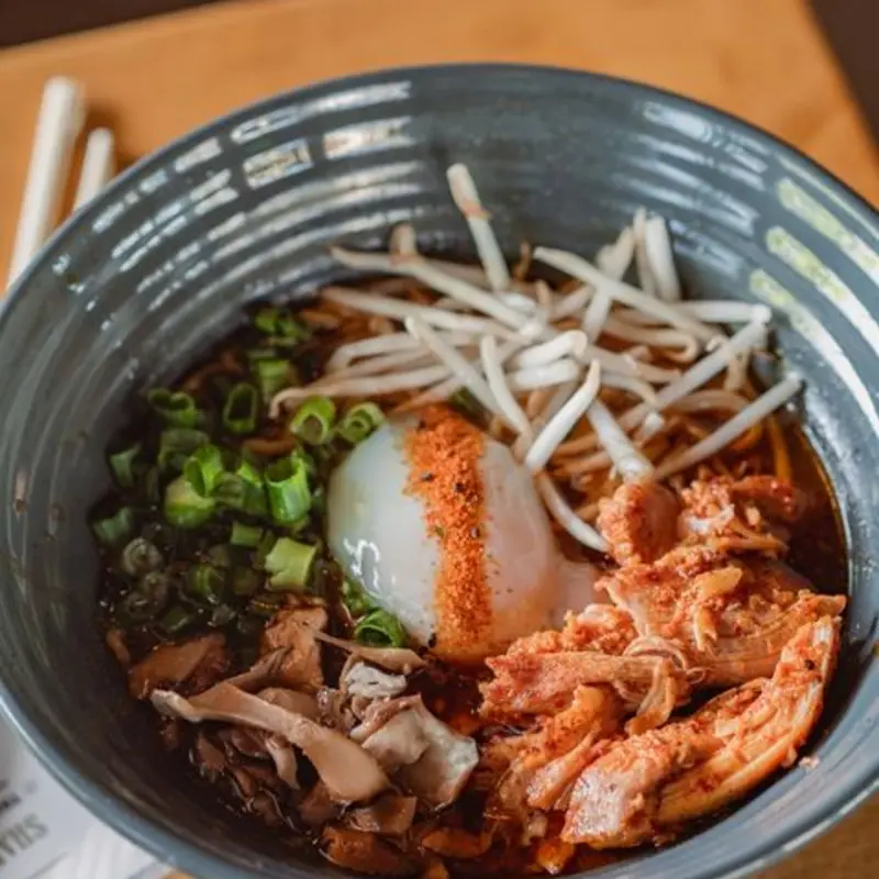 Miso Chicken Ramen at Clever Koi Gilbert