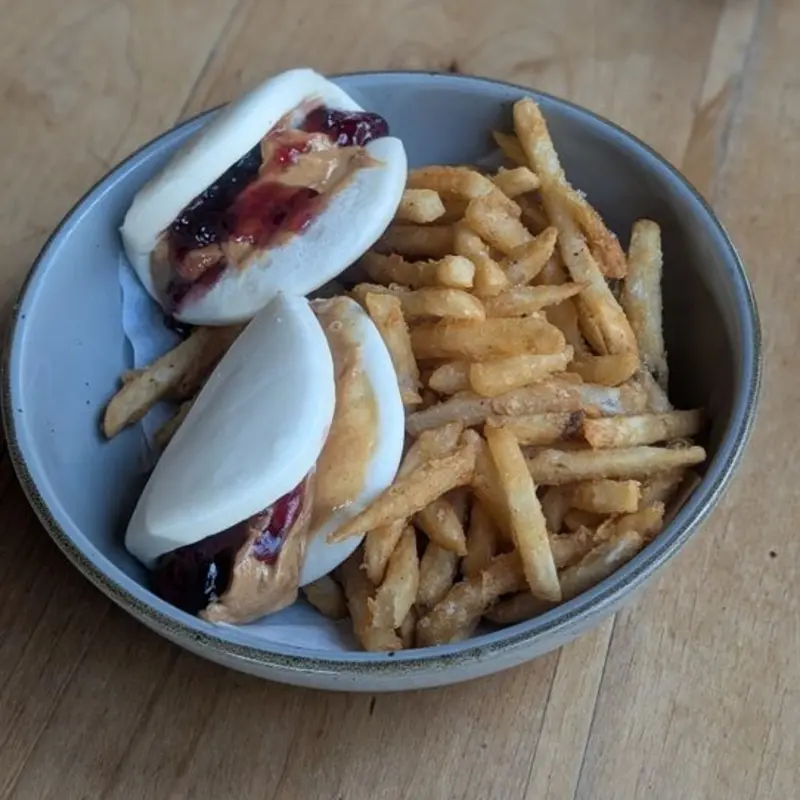 PB&J Steamed Buns at Clever Koi Gilbert