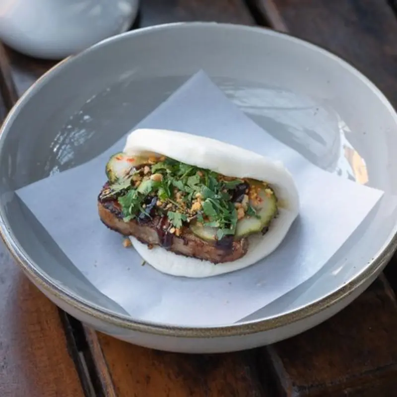 Pork Belly Bun at Clever Koi Gilbert