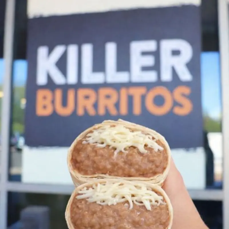 REFRIED BEAN & CHEESE BURRITO at MESQUITE FRESH STREET MEX GILBERT
