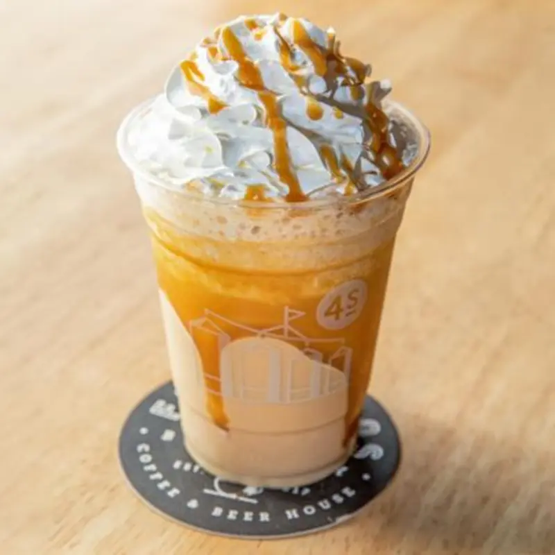 CARAMEL BLENDED COLD BREW at Four Silos Brewery | Coffee & Beer House 143 S Higley Rd, Gilbert, AZ, 85296