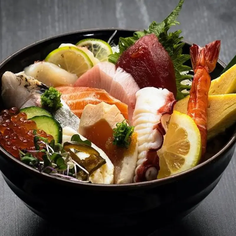 Chirashi Bowl at Shimogamo Sushi and Grill Gilbert
