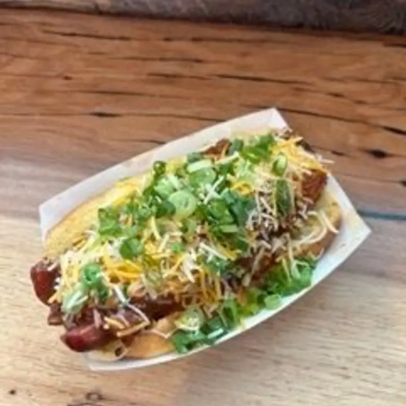 Firecracker dog at Juicy Pig Barbecue
