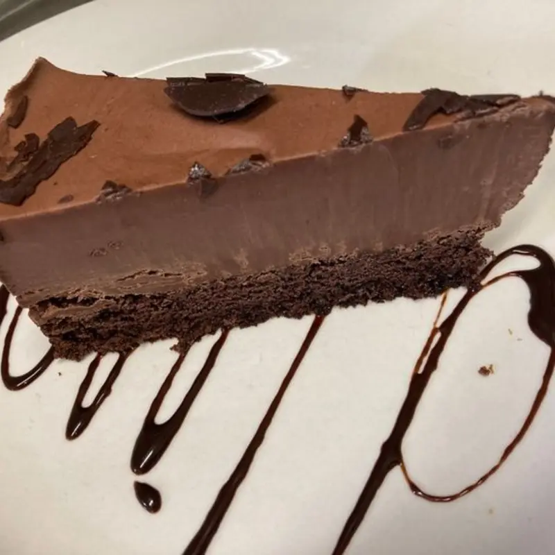 dark belgian chocolate cake at Riverdale Steak House