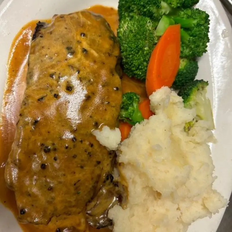 Steak au poivre at Riverdale Steak House
