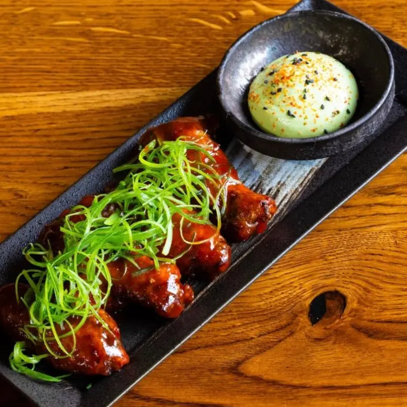 Korean Fried Chicken Wings at Bokagua restaurant 3541 Riverdale Ave