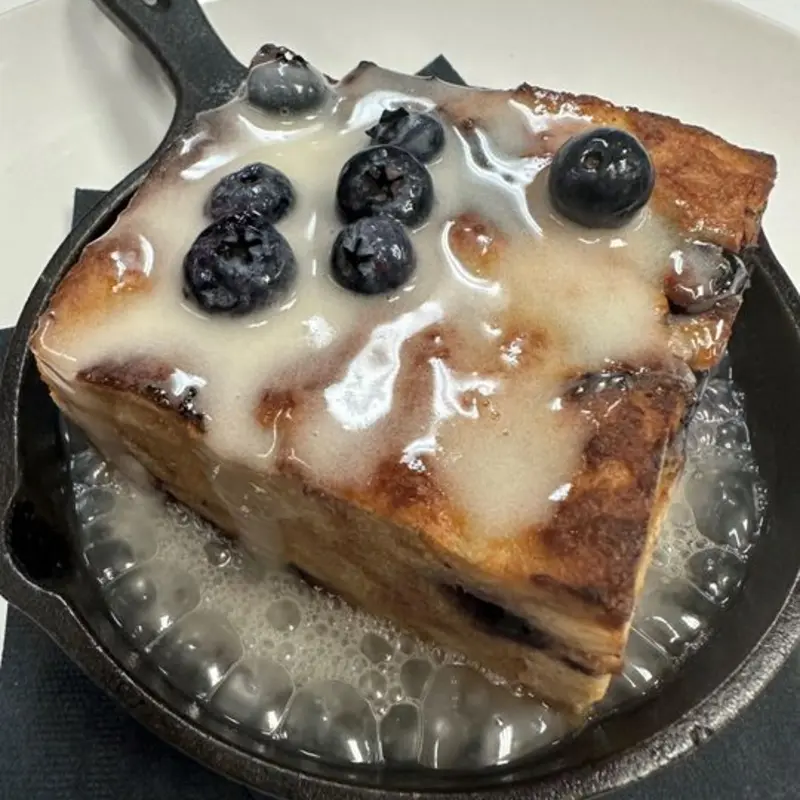Lemon-Blueberry Bread Pudding at Savour Tallahassee