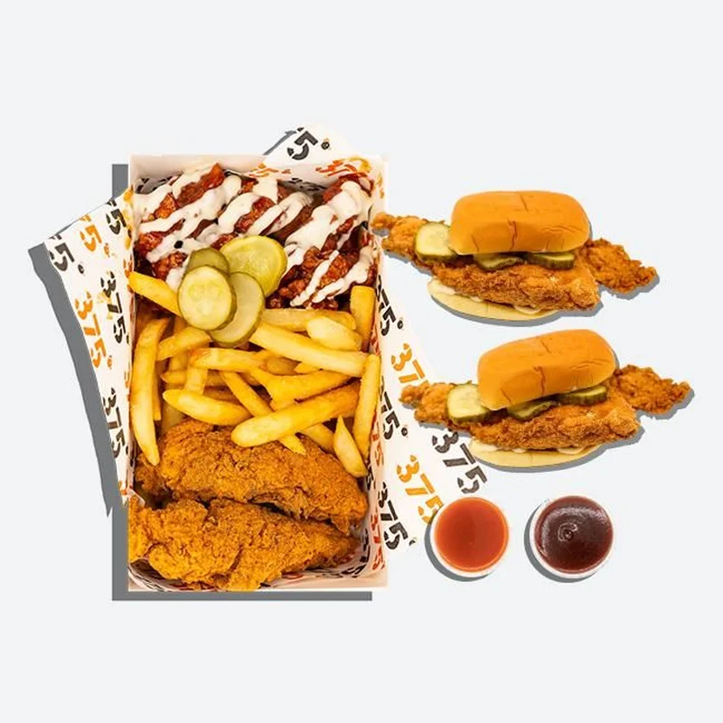 The Fam Box at 375° Chicken 'n Fries - Jackson Heights