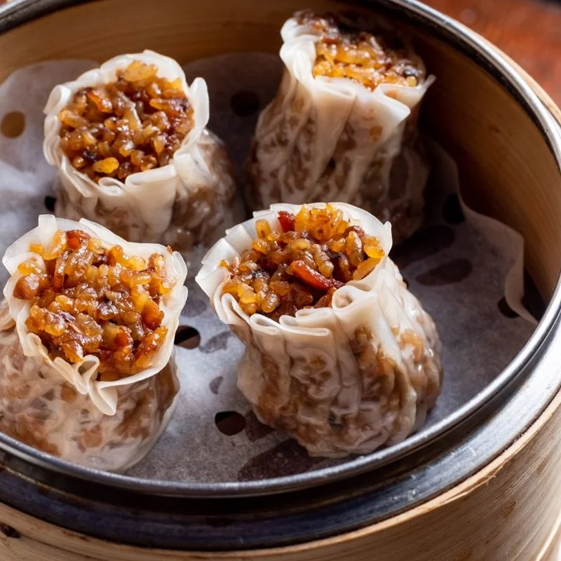 Shaomai w. Sticky Rice & Bacon 4pcs 福园烧麦