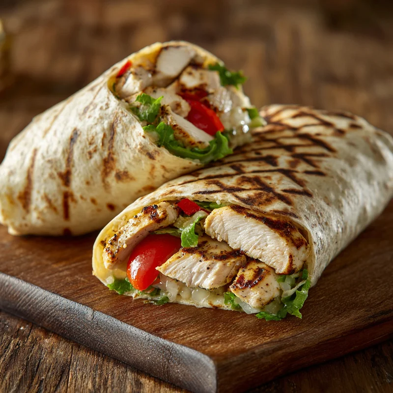 Grilled Chicken Wrap at Crazy Meats NYC #2