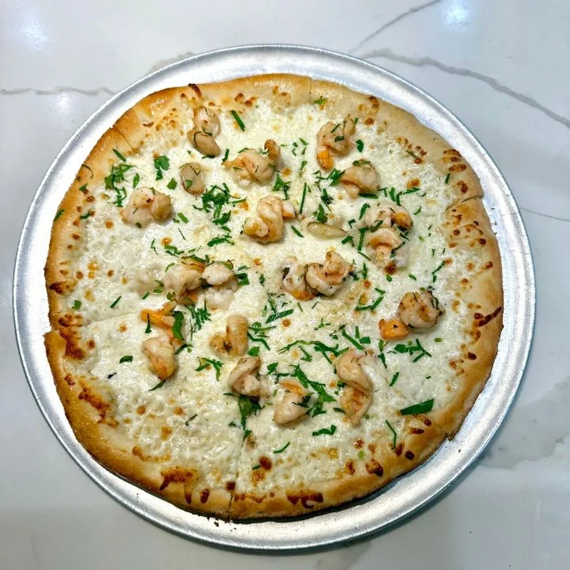 Shrimp Scampi Pizza at Florence Restaurant Bar