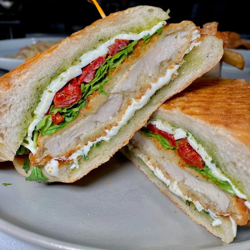 Crispy Buttermilk Fried Chicken Sandwich at Florence Restaurant Bar