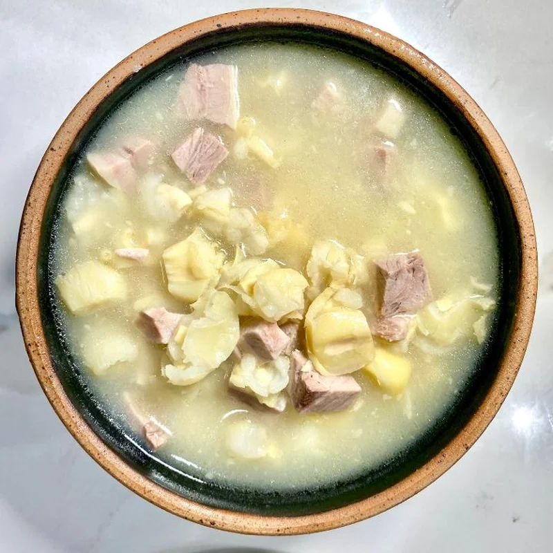 Hominy Corn "Pozole" Soup at Florence Restaurant Bar