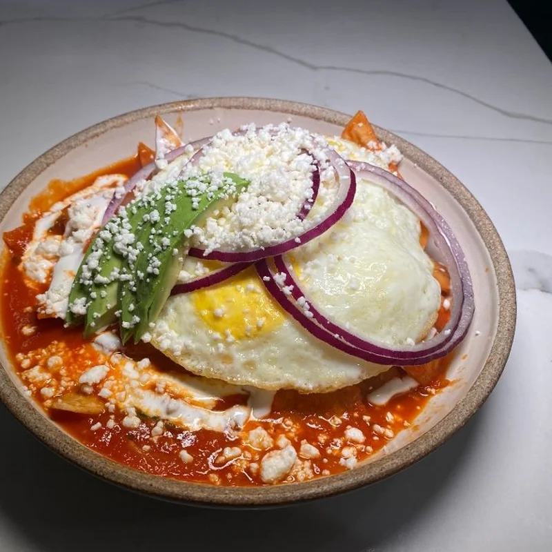 Chilaquiles ROJOS at Florence Restaurant Bar