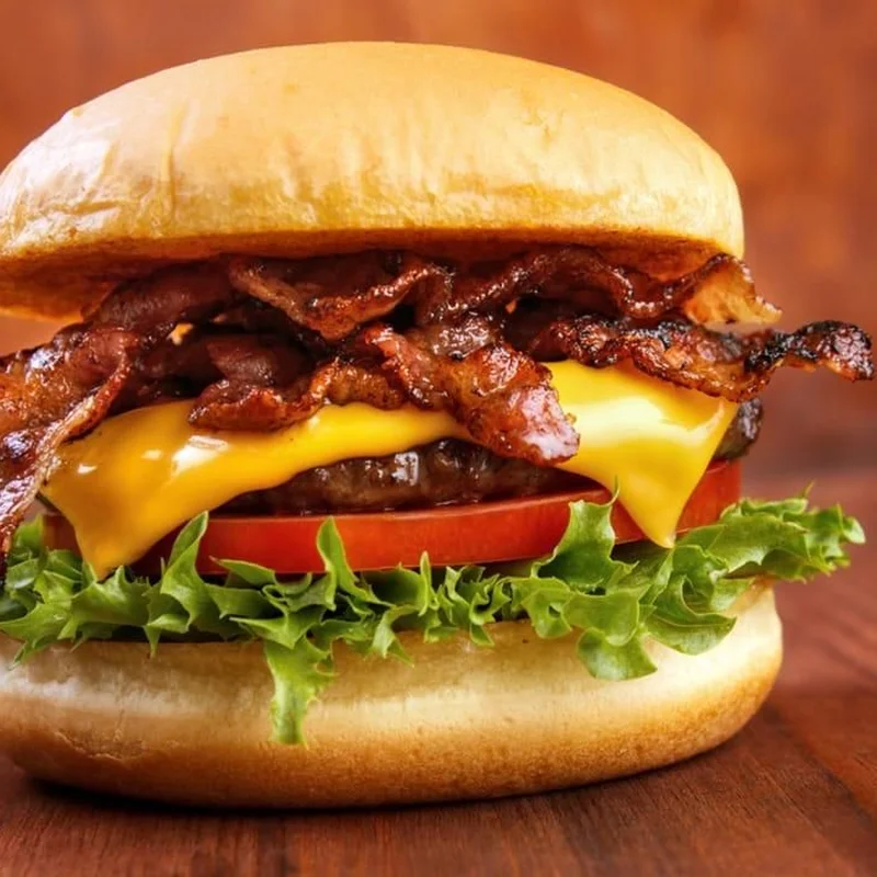 Bacon Cheeseburger Special w/ Fries and Soda