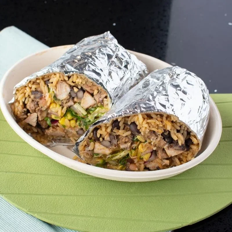 Burrito at Guacado Elmhurst