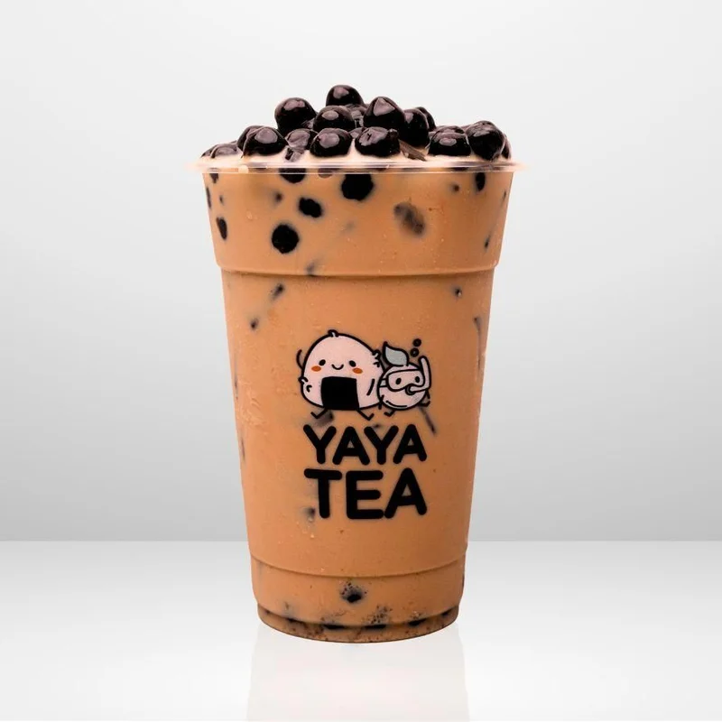 Hojicha Latte at Yaya Tea Elmhurst
